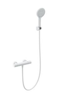 Смеситель для душа Wonzon & Woghand INN 3 WW-B2012-A-MW с термостатом белый матовый